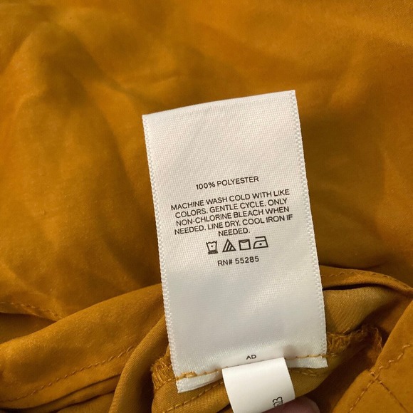 Express‎ Tank Top Womens Sz S Brown Gold V-Neck Wrap Cami Ruched - Picture 7 of 10